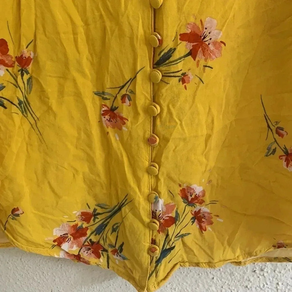 Torrid Harper Challis Button-Front 3/4 Sleeve Blouse Size 0X - Picture 4 of 6